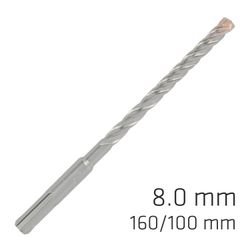 ALPEN Force X 8.0 X 160/100 Sds-plus Rebar Drill Bit X4 Cutting Edges