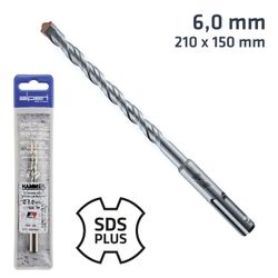 ALPEN Sds Plus 210x150 6.0mm Hammer Bit Plastic Wallet