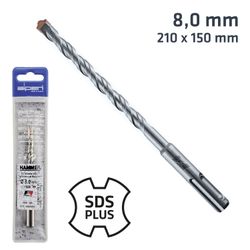 ALPEN Sds Plus 210x150 8.0mm Hammer Bit Plastic Wallet