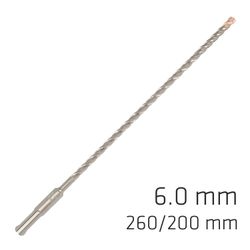 ALPEN Force X 6.0 X 260/200 Sds-plus Rebar Drill Bit X4 Cutting Edges