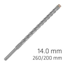 ALPEN Force X 14.0 X 260/200 Sds-plus Rebar Drill Bit X4 Cutting Edges