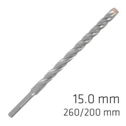 ALPEN Force X 15.0 X 260/200 Sds-plus Rebar Drill Bit X4 Cutting Edges