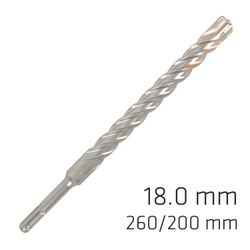 ALPEN Force X 18.0 X 250/200 Sds-plus Rebar Drill Bit X4 Cutting Edges