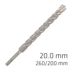 ALPEN Force X 20.0 X 250/200 Sds-plus Rebar Drill Bit X4 Cutting Edges
