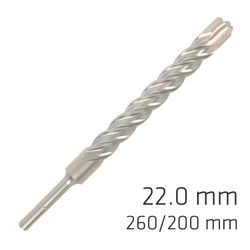 ALPEN Force X 22.0 X 250/200 Sds-plus Rebar Drill Bit X4 Cutting Edges