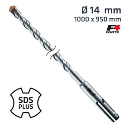 ALPEN Sds Plus Hammer Bit 1000 X 950mm 14mm