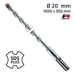 ALPEN Sds Plus Hammer Bit 1000 X 950mm 20mm