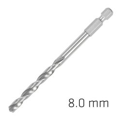ALPEN Hss Super Drill Bit Hex Shank 8mm