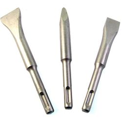 ALPEN Sds Short Chisel Set Plastic Tube Point X140mm Flat 20x140 Wide 30x140