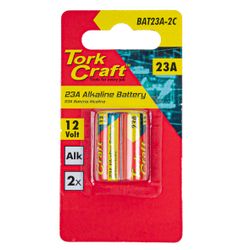 TORK CRAFT Battery 23a 12v Alkaline 2 Pack Carded