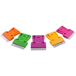 TORK CRAFT Mini Razor Scraper 60pc Per Candy Jar 5 Assorted Colours