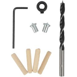 TORK CRAFT Doweling Accessory Kit 6mm - 34 Piece (birch Wood)