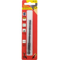 TORK CRAFT Drill Bit Hss Standard 5.0mm Hex Shank 1/card