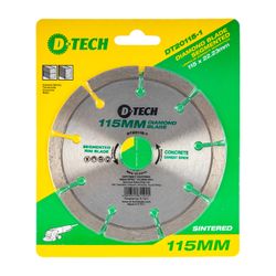 D-TECH Diamond Blade Segmented Std. 115x22,23mm Concrete/cement