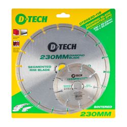 D-TECH Diamond Blade 230mmx22.22mm+115mmx22.2mm Segemented
