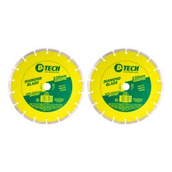 D-TECH Diamond Blade Segmented Std. 230 X 22.23mm Bulk 2pc