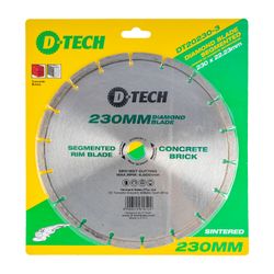 D-TECH Diamond Blade Segmented Std. 230x22,23mm Concrete/cement