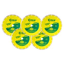 D-TECH Diamond Blade Segmented Std. 230 X 22.23mm Bulk 5pc