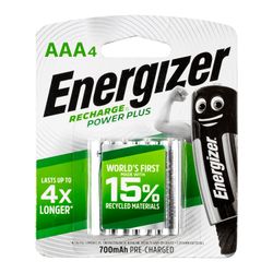 ENERGIZER Recharge 700mah Aaa - 4 Pack