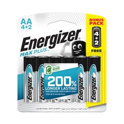ENERGIZER Maxplus Aa - 6pack 4+2 Free