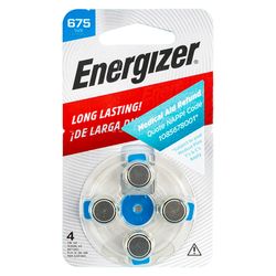 ENERGIZER Hearing Aid Bat 675 Blue 4 Pack