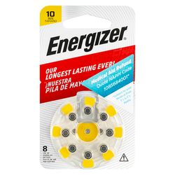 ENERGIZER Hearing Aid Bat 10 Yellow 8 Pack