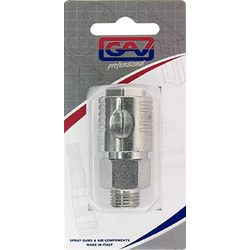 GAV Quick Coupler 1/4'm Packaged Euroline