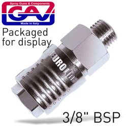 GAV Quick Coupler 3/8'm Packaged Euroline