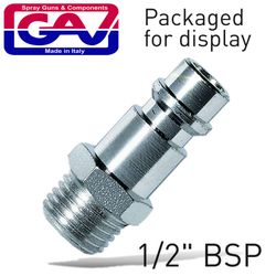 GAV Coupler Insert 1/2'm Packaged