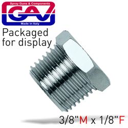 GAV Taper Reducer Bush 3/8 X 1/8 M/f Packaged