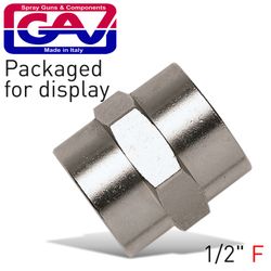 GAV Socket 1/2 X 1/2 F/f Packaged