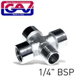 GAV 4-way Connector 1/4'3f/1m