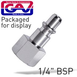 GAV Quick Coupler/inserts Aro 1/4'f 2 Packaged