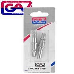 GAV Quick Coupler/inserts Aro 8mm 2 Packaged
