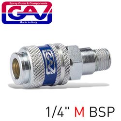 GAV Hardened Steel Quick Coupler 1/4'm