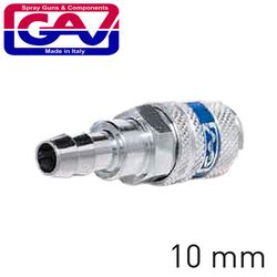 GAV Hardened Steel Quick Coupler 10mm Hose Tail