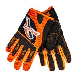 TORK CRAFT Limited Edit. Small Racing Glove Orange Syn. Leather