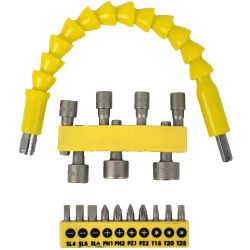 TORK CRAFT 18 Piece Flex. Shaft & Nutsetter Set