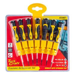 TORK CRAFT 7pc Precision Screwdriver Set