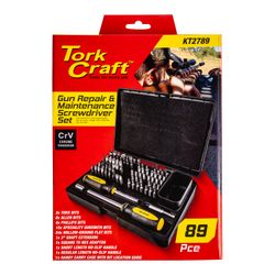 TORK CRAFT Gunsmithing Set 89pc Screwdriving Set Professional