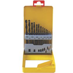 TORK CRAFT Drill Bit Set 13pce Roll Forged Metal Case