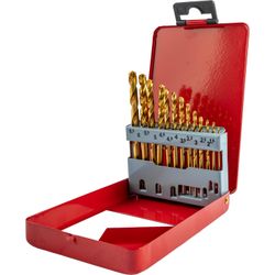TORK CRAFT Drill Bit Set 13pce Tin. Coated Metal Case