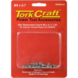 TORK CRAFT Thread Repair Kit M4 X 0.7 X1.5d Repl. Inserts For Nr5004