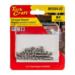 TORK CRAFT Thread Repair Kit M4 X 0.7 X1.5d Repl. Inserts For Nr5004