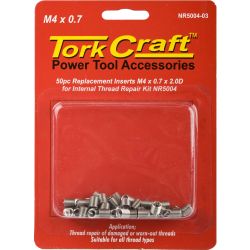 TORK CRAFT Thread Repair Kit M4 X 0.7 X 2.0d Repl. Inserts For Nr5004