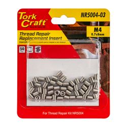 TORK CRAFT Thread Repair Kit M4 X 0.7 X 2.0d Repl. Inserts For Nr5004