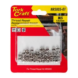 TORK CRAFT Thread Repair Kit M5 X 0.8 X 1.0d Repl. Inserts For Nr5005