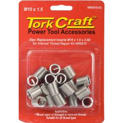 TORK CRAFT Thread Repair Kit M10 X 1.5 X 2.0d Repl. Inserts For Nr5010