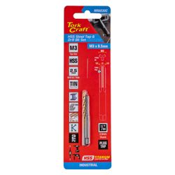 TORK CRAFT Tap Hss 3x0.5 & Drill 2.5mm 2pc Set