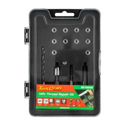 TORK CRAFT Thread Repair Kit 14pc M5 X 0.8 X 7.6mm Flange Insert